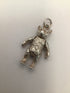 Vintage SET Articulated Teddy Bear Pendant and Earrings